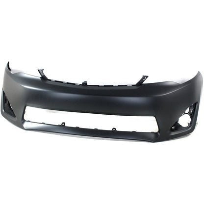 Bumper Cover Kit For 2012-14 Toyota Camry L LE XLE Front w/o Signal Light Holes