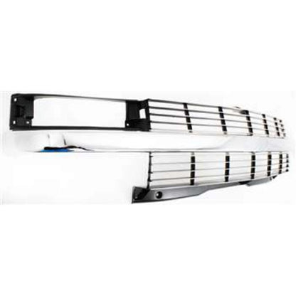 Grille 95-25 For Chevy Astro Silver w/Chrome Center Bar w/Composite Headlight