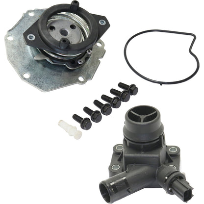 Water Pump Kit For 2007-14 Volvo XC90 GAS 195 Degree LR006861 LR006071 31355151