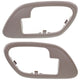 Inside Interior Door Handle Trim Bezels Tan Pair Set NEW for Chevy GMC Truck
