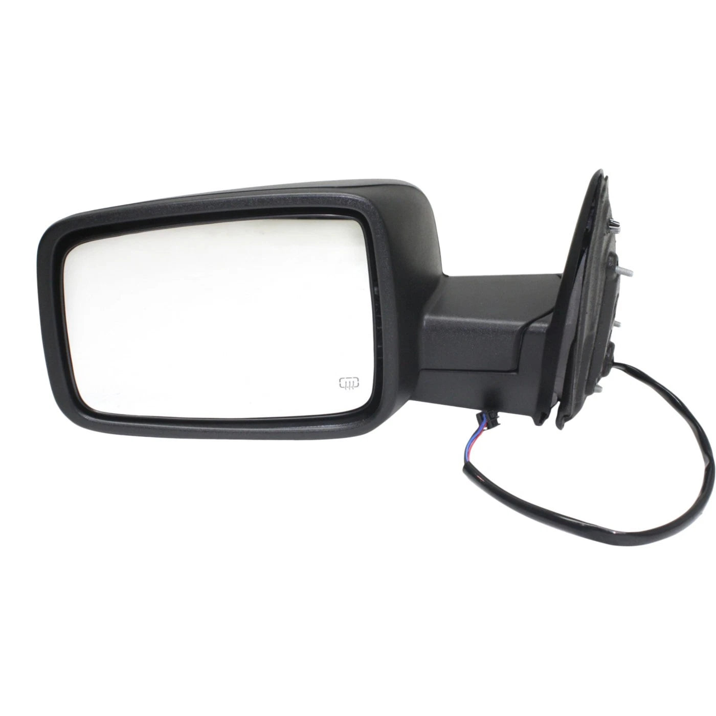 Mirror For 2014-18 Ram 1500 13-18 Ram 2500 Textured Black Power Glass Left Side