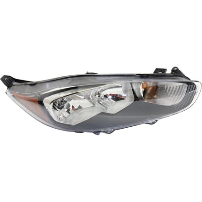 Driver and Passenger Headlights For Ford Fiesta 2014-2019 Halogen w/ Bulb/s CAPA