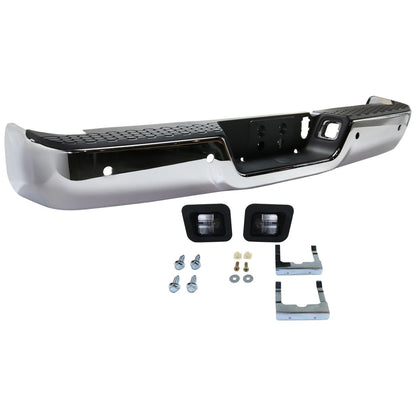 Step Bumper For Ram 2500 2013-2018 Rear w/ Parking Sensors Chrome