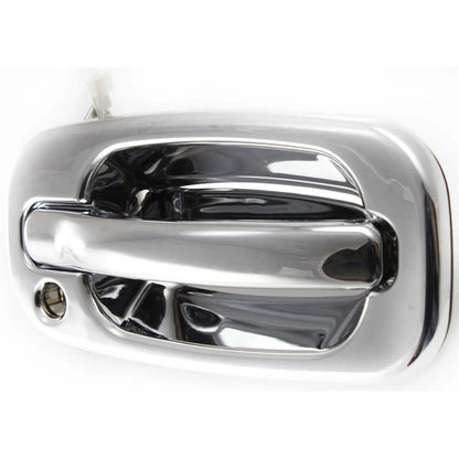 Chrome Outer Outside Exterior Door Handle Pair Set for Chevy Silverado GMC Truck