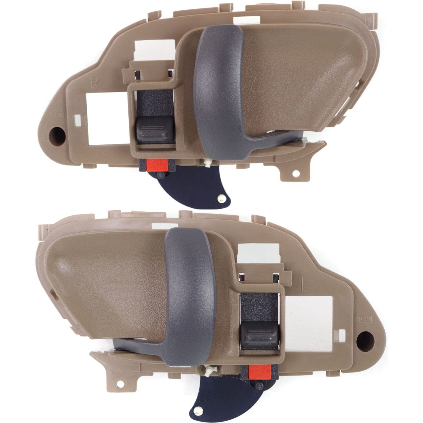 Interior Door Handle For 95-98 Chevrolet K1500 Set of 2 Front or Rear Beige