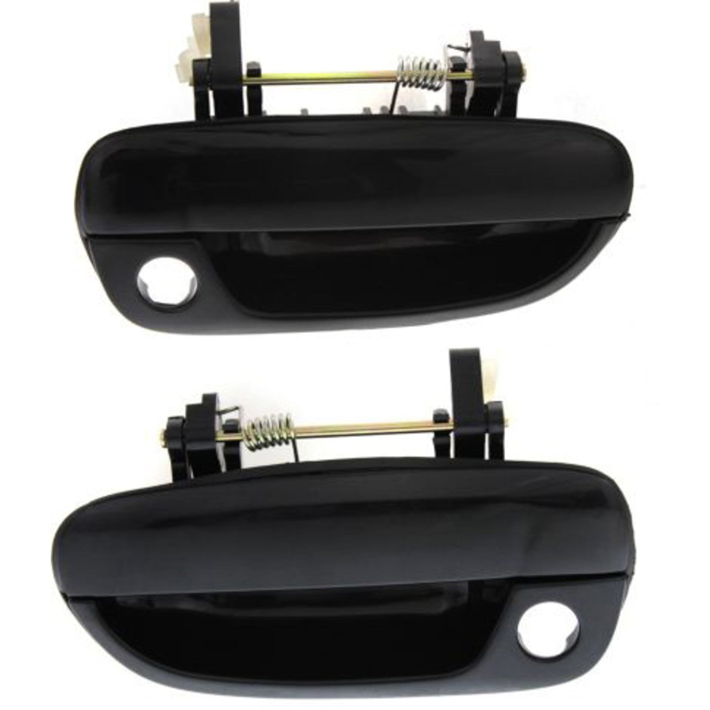 Exterior Door Handle For 2000-2006 Hyundai Accent Set of 2 Front Primed Plastic