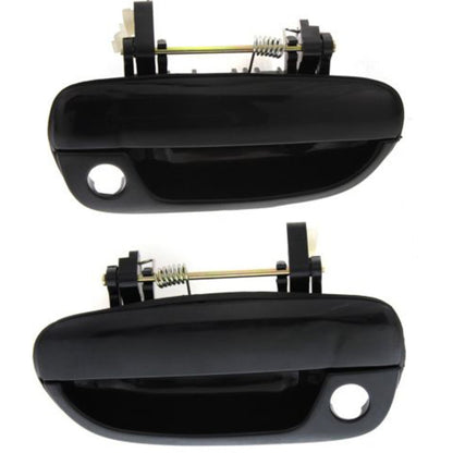 Exterior Door Handle For 2000-2006 Hyundai Accent Set of 2 Front Primed Plastic