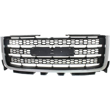 Grille Chrome with Textured Black For 2011-14 GMC Sierra 2500 HD Sierra 3500 HD