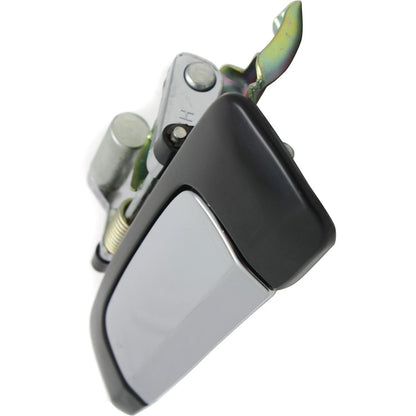 Door Handle Set For 2001-2005 Honda Civic Chrome Lever Black Housing Outer 4Pc