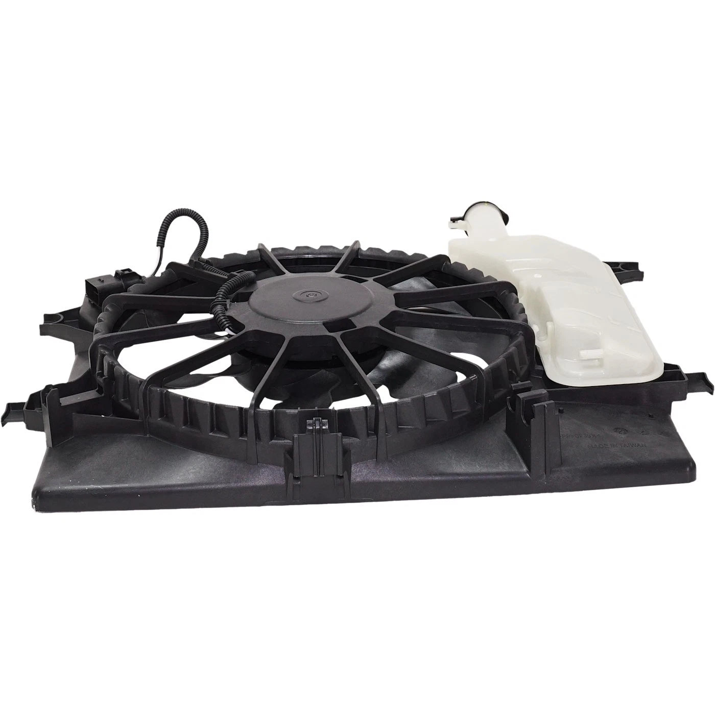 A/C Condenser Cooling Fan For 2014 Kia Forte With Resistor Reservoir and Cap