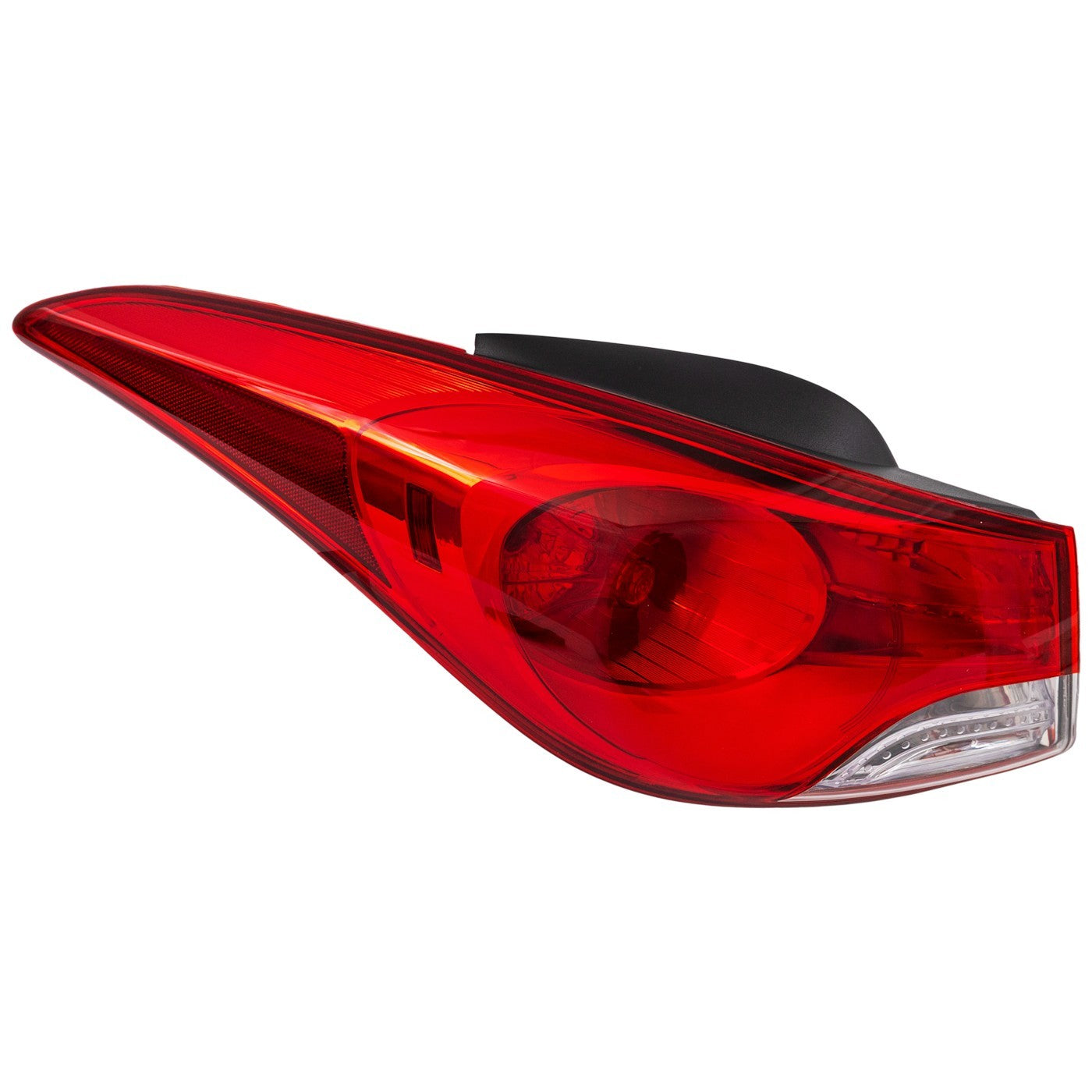 Tail Light For 2011-2013 Hyundai Elantra Left Outer Halogen With Bulb