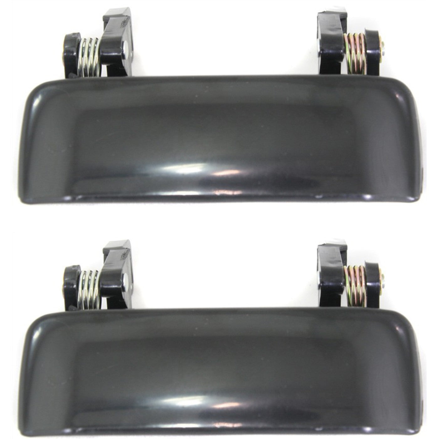 Door Handle Set For 2001-2011 Ford Ranger Smooth Black Front Outer 2Pc