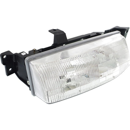 Driver and Passenger Side Headlights For Ford Escort 1991-1996 Halogen w/ Bulb/s