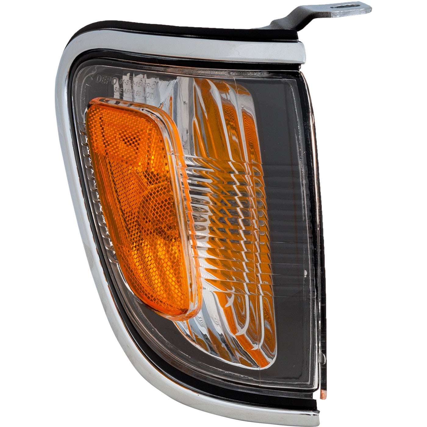 Corner Light For 2001-04 Toyota Tacoma with Bulb and Chrome Trim Passenger Side