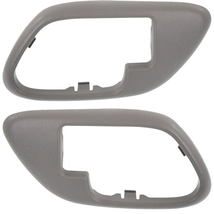 Interior Door Handle Bezel Gray Front LH and RH For 1995-1999 Chevrolet C1500