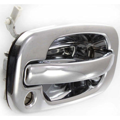 Chrome Outer Outside Exterior Door Handle Pair Set for Chevy Silverado GMC Truck
