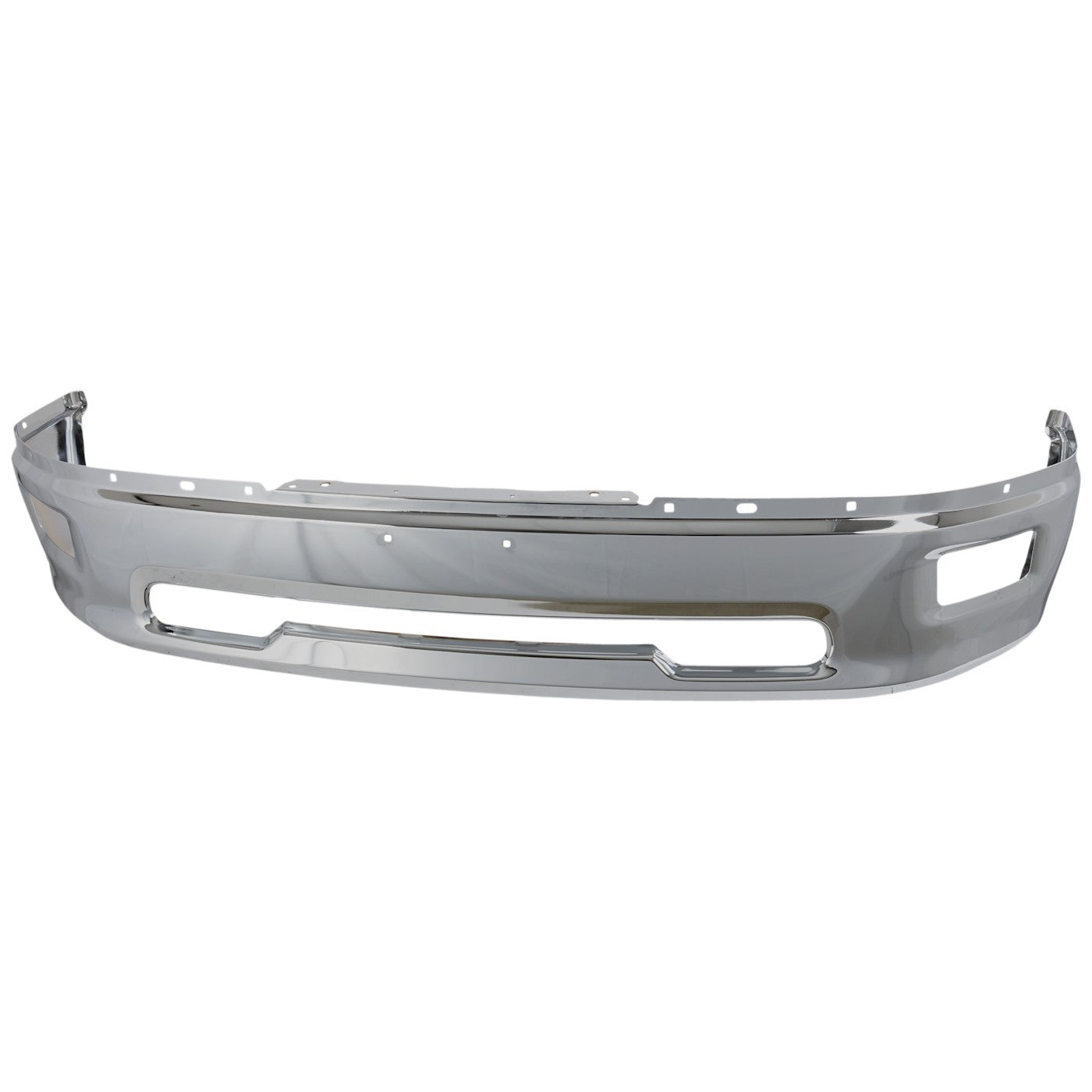 1-Piece Front Bumper For Ram 1500 2011-2012 w/ Fog Lamps Code MCT Chrome