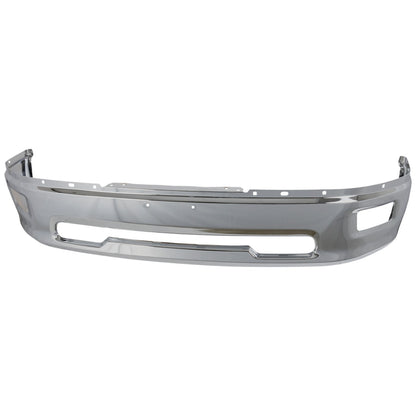 1-Piece Front Bumper For Ram 1500 2011-2012 w/ Fog Lamps Code MCT Chrome