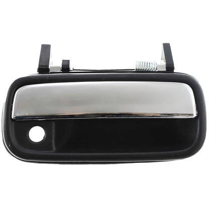 Exterior Door Handle For 1989-1995 Toyota Pickup Front Extended Cab Black Chrome