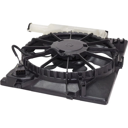 A/C Condenser Cooling Fan For 2014 Kia Forte With Resistor Reservoir and Cap