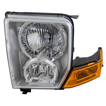 Driver Side Headlight For Jeep Commander 2006-2010 Halogen with Bulb(s)