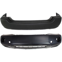Front & Rear Bumper Cover Set For 2004-2007 Toyota Highlander Primed Plastic