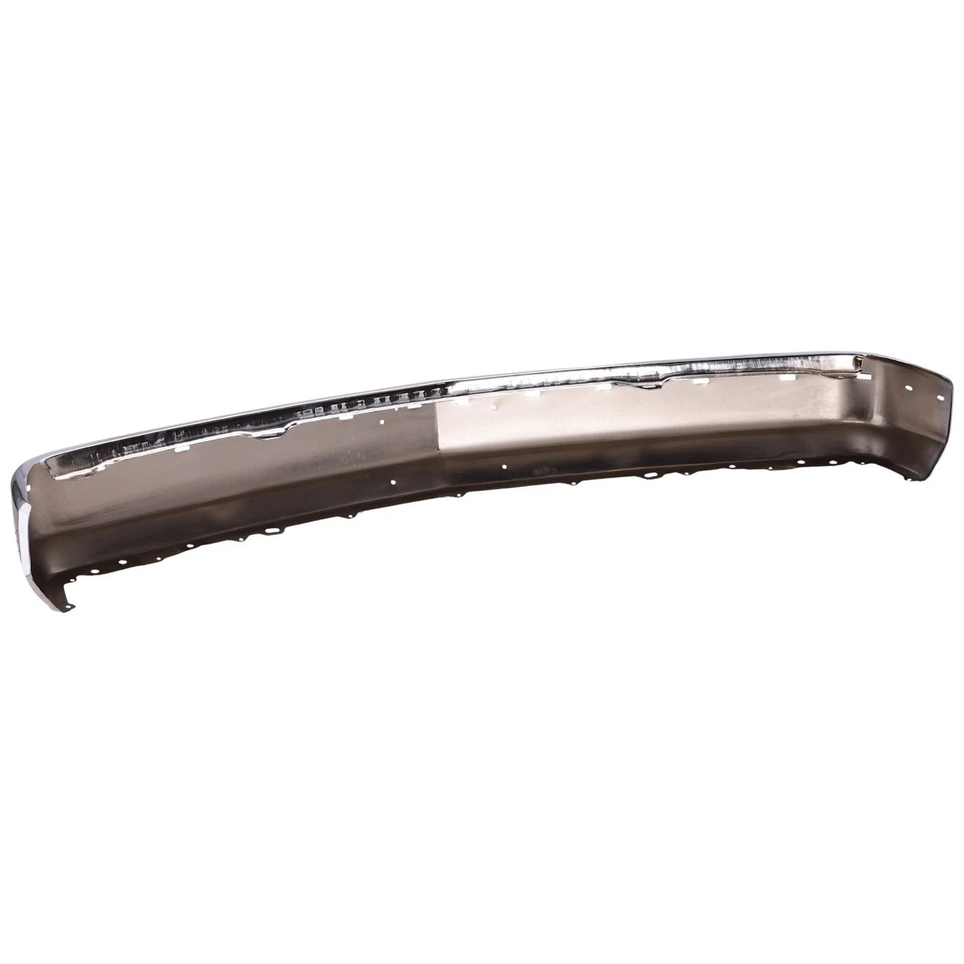 1-Piece Front Bumper For Chevrolet C1500 1988-99 C/K Gas w/ Impact Strip Bright