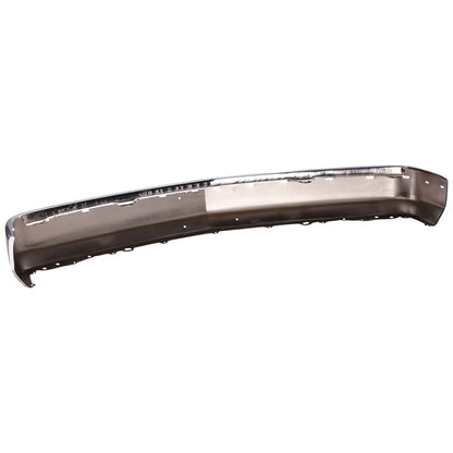 1-Piece Front Bumper For Chevrolet C1500 1988-99 C/K Gas w/ Impact Strip Bright