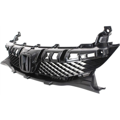 Front Bumper Cover and Grille Kit For 2009-2011 Honda Civic Sedan Primed