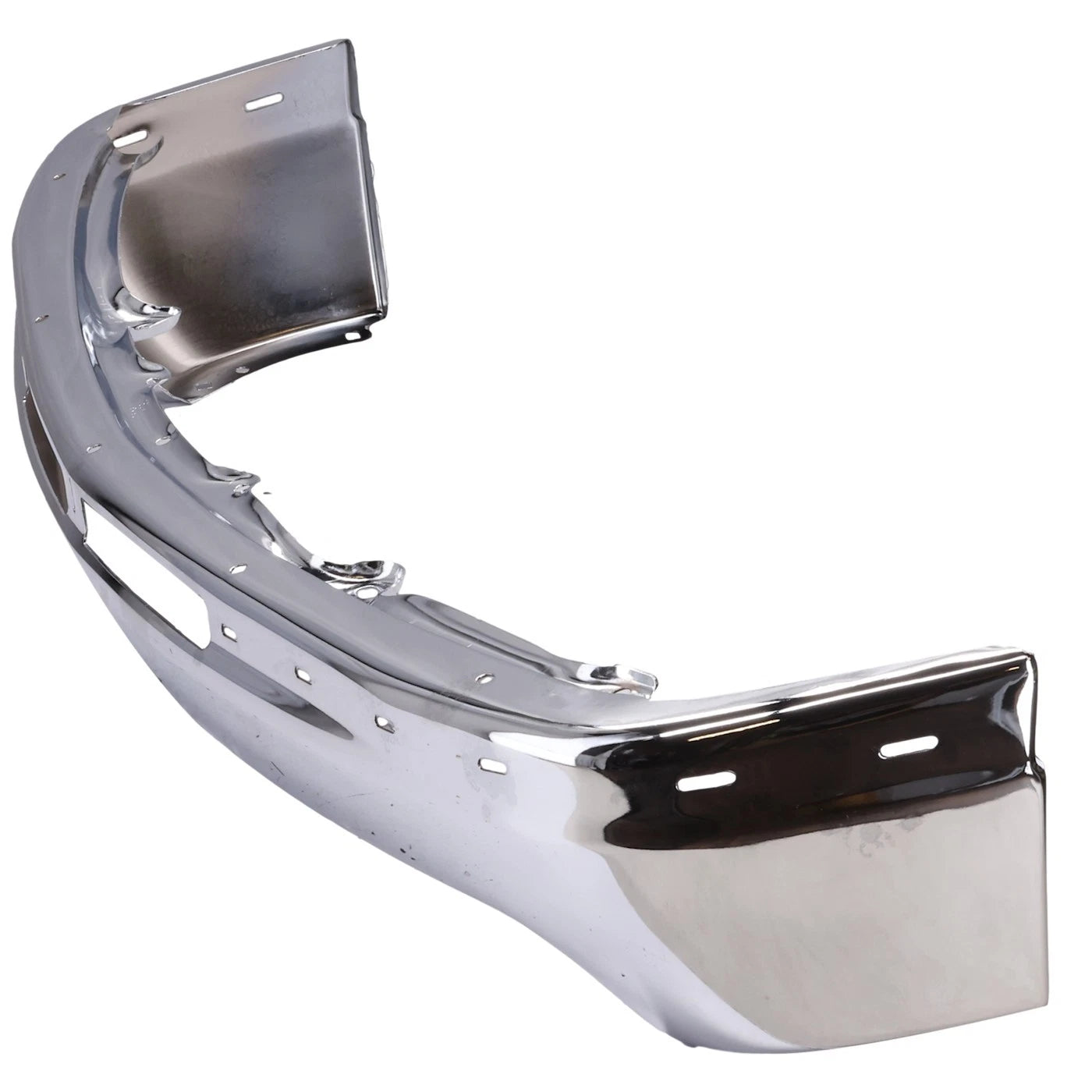 1-Piece Front Bumper For Chevrolet Silverado 1500 1999-2002 w/ Brackets Chrome