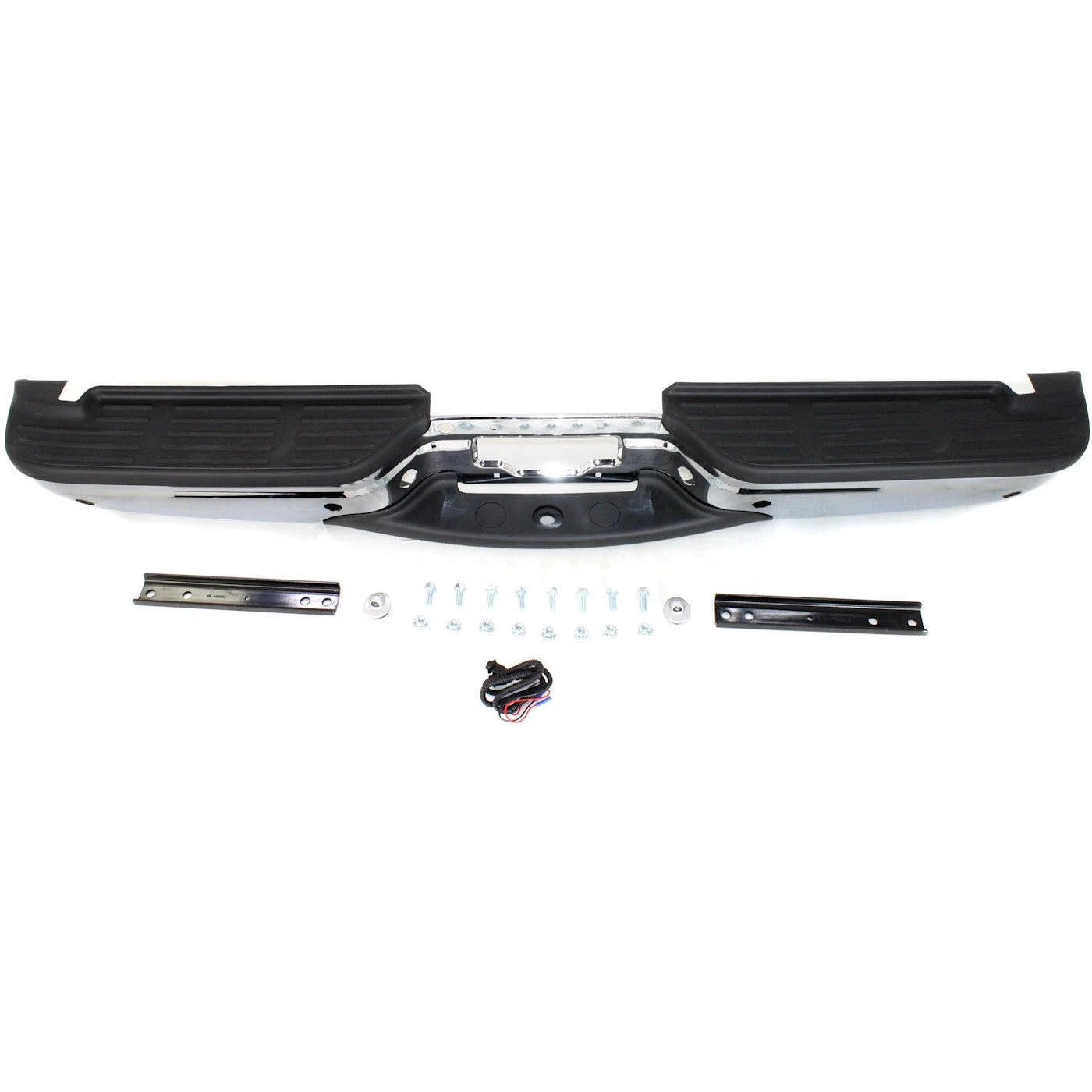 Step Bumper For Ford F-250 Super Duty 2001-2007 Rear w/ Hitch Plate Chrome