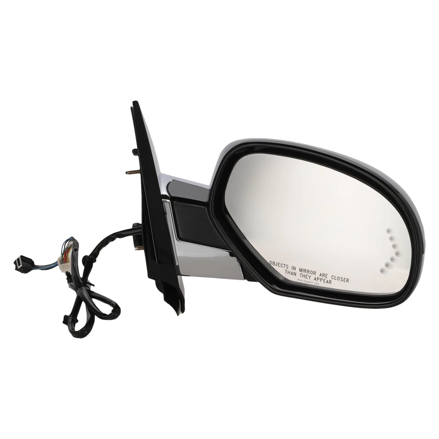 Power Mirror Set For 07-14 Cadillac Escalade Left Right Heated with Puddle Lamp