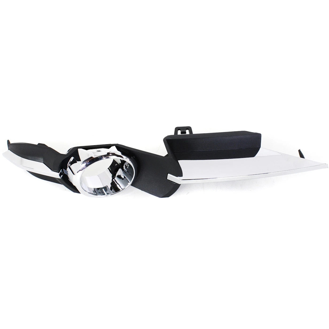 Fog Light Trim Set For 2008-2012 Chevy Malibu Left & Right Black and Chrome 2Pc