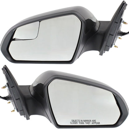 Power Mirror Pair For 2015-2019 Hyundai Sonata Heated Manual Folding