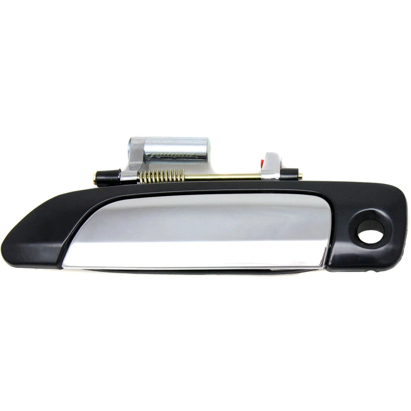 Door Handle Set For 2001-2005 Honda Civic Chrome Lever Black Housing Outer 4Pc