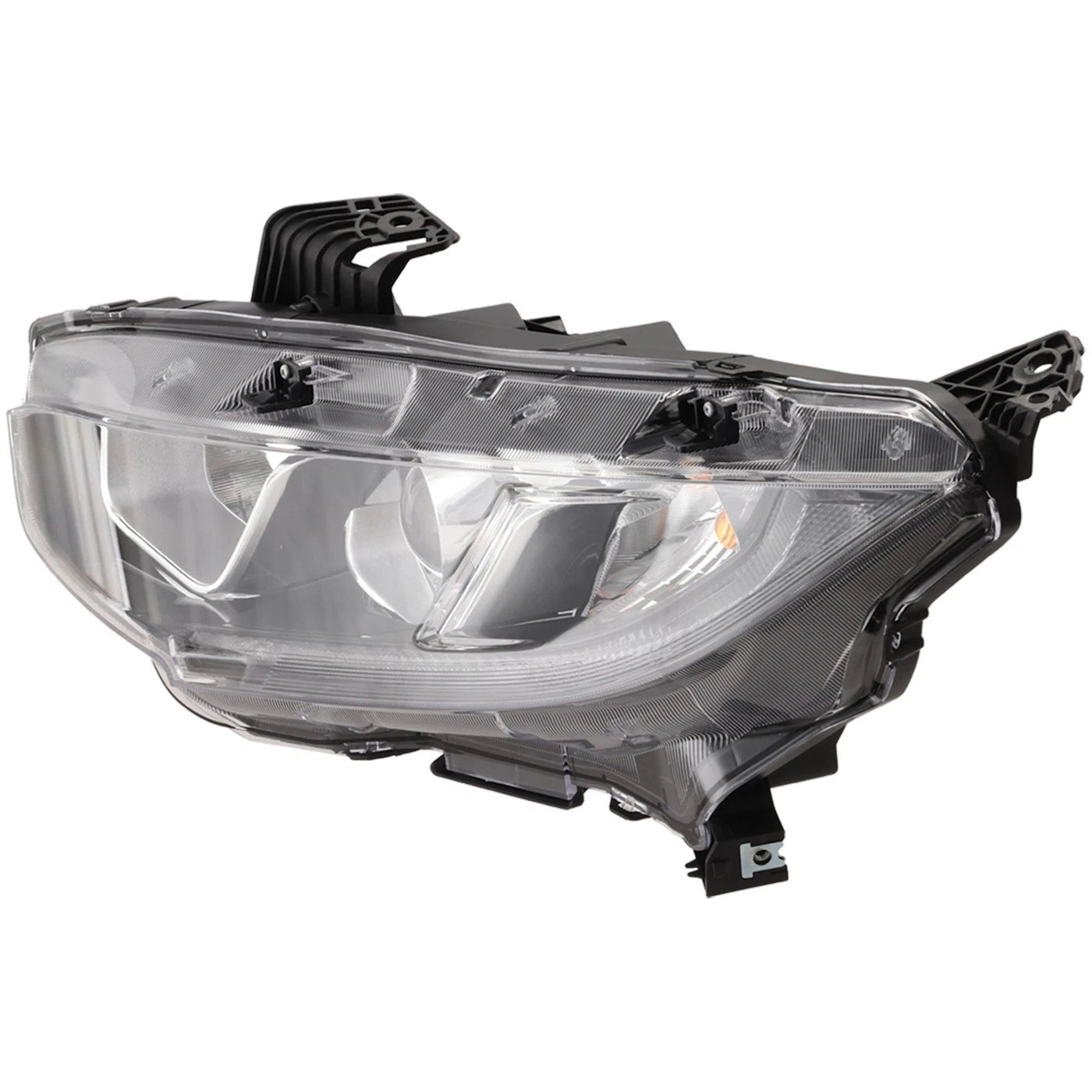 Left Headlight For Honda Civic 2016-2020 Hatchback Sedan Coupe Halogen w/ Bulb