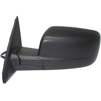Mirror For 2014-18 Ram 1500 13-18 Ram 2500 Textured Black Power Glass Left Side