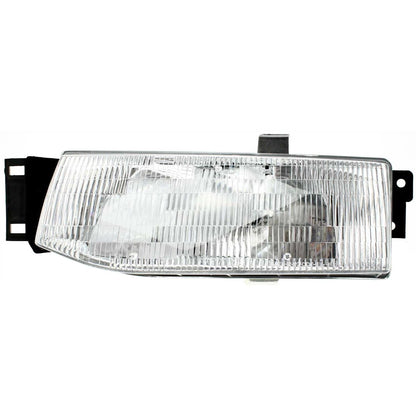 Driver and Passenger Side Headlights For Ford Escort 1991-1996 Halogen w/ Bulb/s