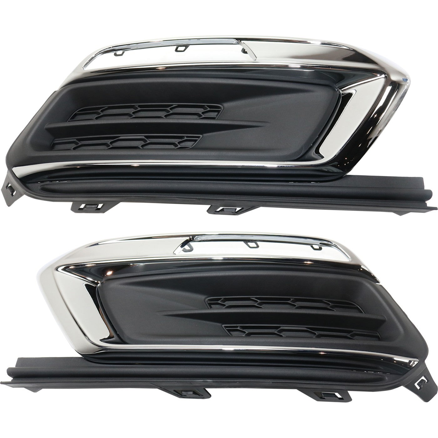 Fog Light Cover Set For 2015 Chevrolet Cruze 16 Cruze Limited Sedan Black Front