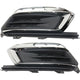 Fog Light Cover Set For 2015 Chevrolet Cruze 16 Cruze Limited Sedan Black Front