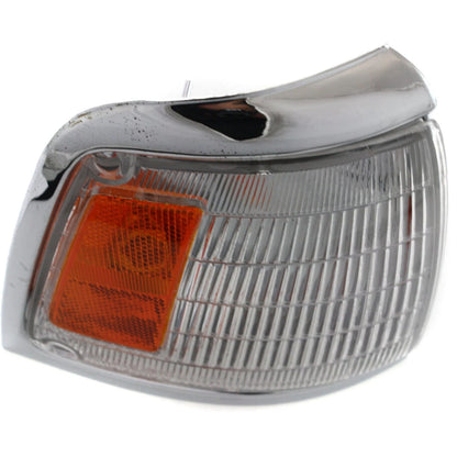 Corner Light Set For 1992-1995 Toyota Pickup 2WD With Bulb With Chrome Trim Pair