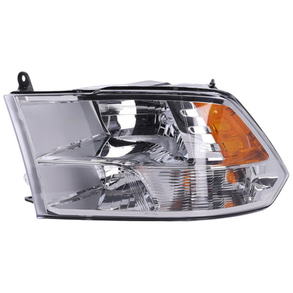 Headlight For 13-18 Ram 1500 2500 3500 19-24 1500 Classic Left Hand Chrome CAPA