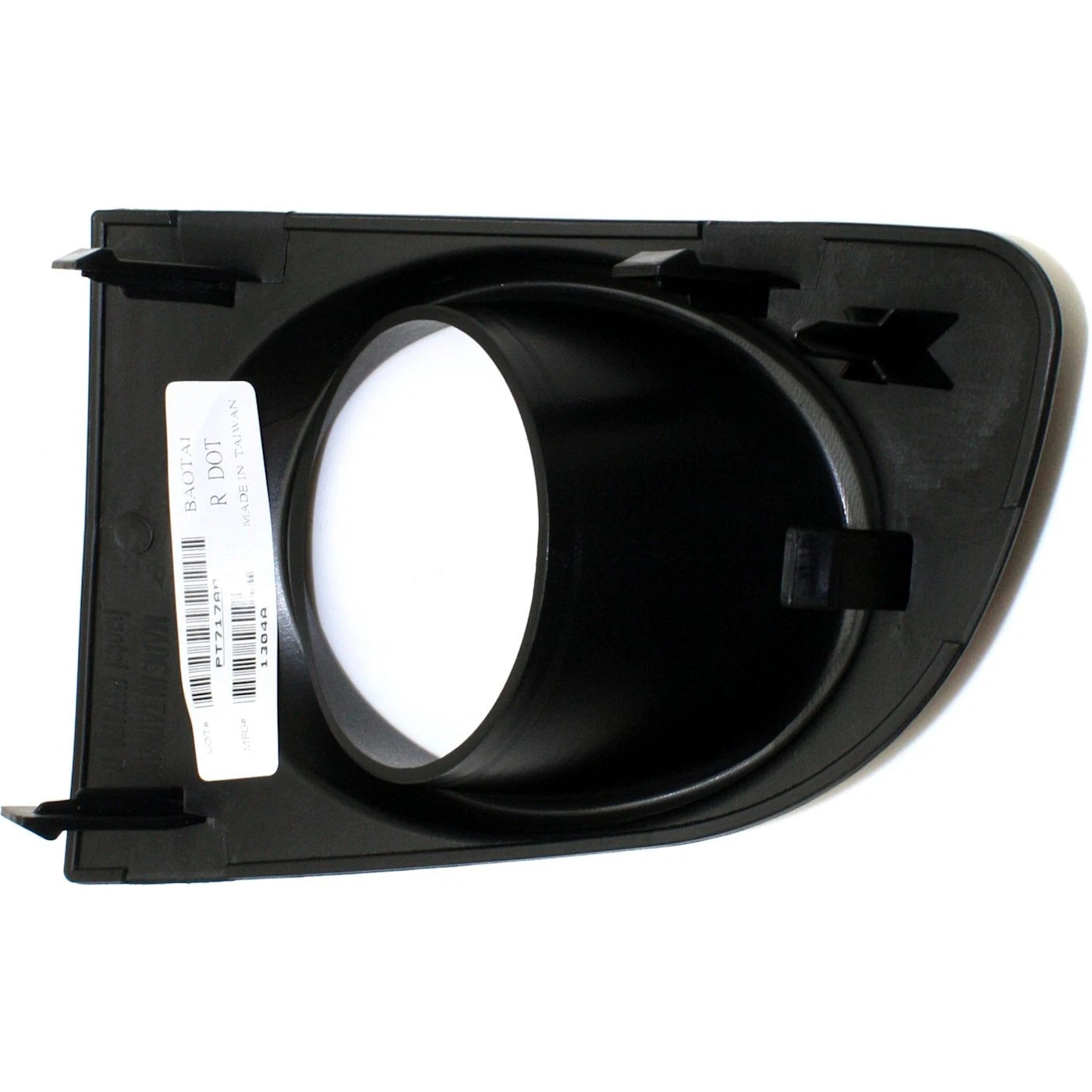 Fog Light Trim Set For 2007-2012 Nissan Sentra Left & Right Textured Black 2Pc