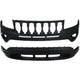 Bumper Covers Fascias Set of 2 For 2011-17 Jeep Compass MK Platform Front Upper
