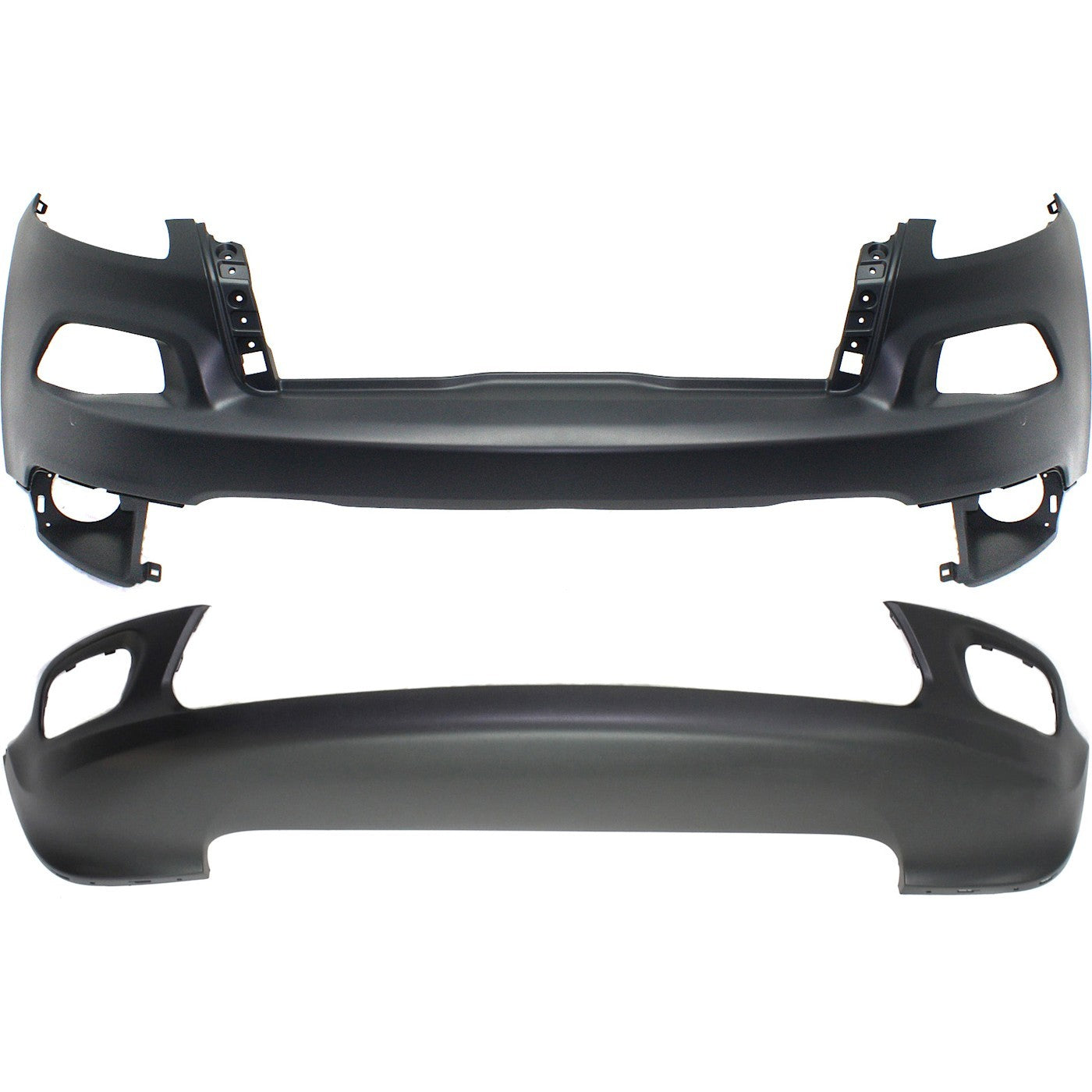 New Bumper Covers Fascias Set of 2 Front for Cherokee CH1014112, CH1015119 Pair