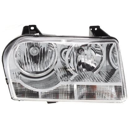 Headlights Headlamps Left & Right Pair Set NEW for 05-10 Chrysler 300