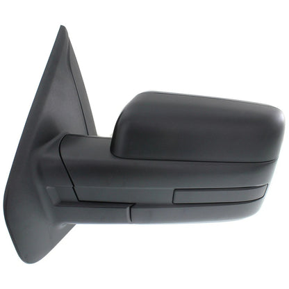 Mirror For 2011-2014 Ford F-150 Manual Folding Front Driver Side Textured Black