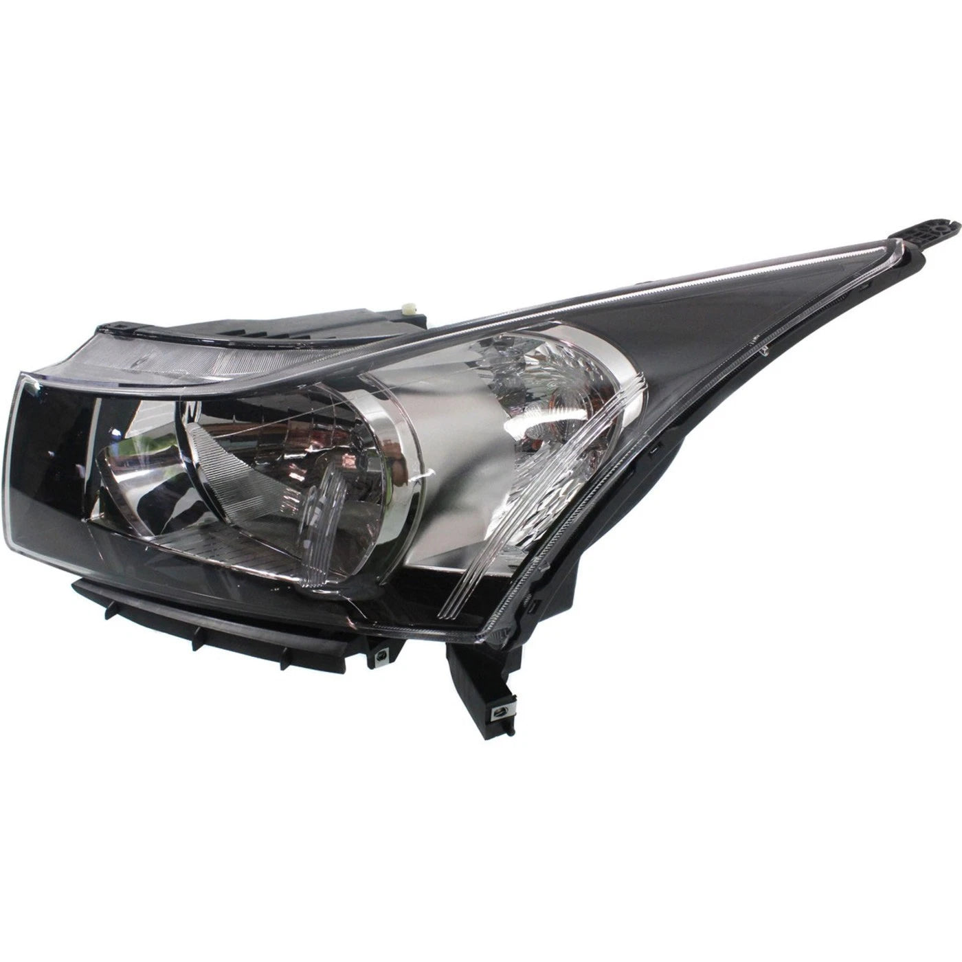 Halogen Headlight Set For 2011-2016 Chevrolet Cruze 2nd Design w/Bulbs Pair
