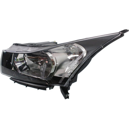 Halogen Headlight Set For 2011-2016 Chevrolet Cruze 2nd Design w/Bulbs Pair