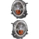 Halogen Headlight Set For 2007-15 Mini Cooper Model Code R55 R56 R57 R58 and R59